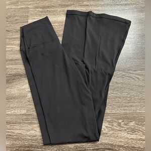 Aerie Black Cross Over Waist Flare Legging